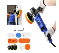 HSHa Car Polisher for Car Detailing 1400W Electric Car Polisher 6 Variable Speeds Rotary Polisher Car Polisher with D-Handle and Pad Kits for Cars, Vans, Caravans