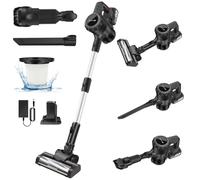 HSHa Cordless Vacuum Cleaner, 15KPA Stick Vacuum Cleaners Cordless Powerful 2 Speeds 3 in 1 Lightweight Vacuums with 3000mAh Detachable Rechargeable Battery for Pet Hair/Hardwood Floors/Tile