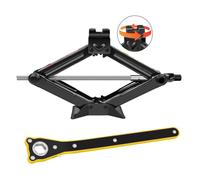 HSHa Scissor Jack - 2 Ton, Heavy Duty Car & SUV Jack, 110-390 mm, Labor-Saving Design, Black