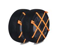 HSHBGS Snow Socks for Car Tyres, Anti-Slip Textile Tyre Covers, Tire Chain Alternative for Car/SUV/Pickup, Durable Lightweight Wheel Chain, 2-Pack(145/80R13)