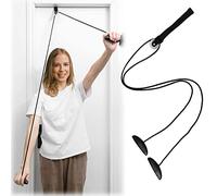 Hshbxd Shoulder Pulley Over The Door Physical Therapy System, Exercise Pulley for Physical Therapy, Alleviate Shoulder Pain and Facilitate Recovery from Surgery (Black)