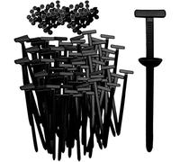 HshDUti 100Pcs Nylon Universal Cable Tie Buckle,Heavy Duty Self-Locking Nylon Zip Ties Holder,Fasteners Car Body Plastic Cable Tie Tool for Trunks and Engine Guards & Daily Repair 50pcs