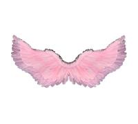 HshDUti Angel Wings for Adults Kids, White Feather Wings Halloween Angel Fairy Costume Cosplay for Women Girls, Fallen Angel Wings Costume for Adult Halloween Christmas Party Fancy Dress Up (Pink)