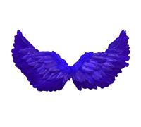 HshDUti Angel Wings for Adults Kids, White Feather Wings Halloween Angel Fairy Costume Cosplay for Women Girls, Fallen Angel Wings Costume for Adult Halloween Christmas Party Fancy Dress Up (Blue)