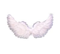 HshDUti Angel Wings for Adults Kids, White Feather Wings Halloween Angel Fairy Costume Cosplay for Women Girls, Fallen Angel Wings Costume for Adult Halloween Christmas Party Fancy Dress Up (White)