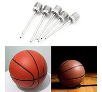 HshDUti Ball Pump Needles, 10pcs Inflating Air Pump Needles Stainless Steel Air Pump Inflator Needles for Basketball Football Volleyball Water Polo Rugby Exercise Sports Ball Balloon Random Color