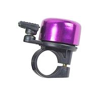 HshDUti Bike Bell, Aluminum Bicycle Bell with Loud Crisp Clear Sound, Road Mountain Bike Bell for Adults Kids Purple