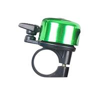 HshDUti Bike Bell, Aluminum Bicycle Bell with Loud Crisp Clear Sound, Road Mountain Bike Bell for Adults Kids Green