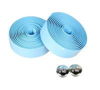HshDUti Bike Handlebar Tape, EVA Road Bike Handlebar Tapes, Bicycle Bar Tape, Cycling Handle Wraps, 2 Rolls, Bicycle Handlebar Tape for Road, Urban, MTB Bikes, Includes 2 Handlebar Plugs Light Blue