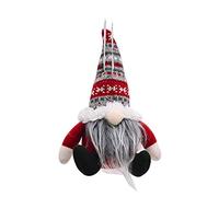 HshDUti Christmas Gnomes Plush Knitted Santa Doll, Sayla Handmade Xmas Gonk Dwarf Elf Figurines Tabletop Decoration,Household Home Faceless Dolls Gifts Ornaments,Holiday Table Fireplace Decorations Y