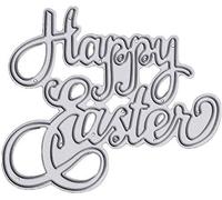 HshDUti Easter Metal Cutting Dies for Cards Making, Bunny Wreath Cut Stencil Emboss Stencil for Scrapbooking Paper Cards Making