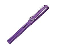 HshDUti Fountain Pen, 0.38mm Student Calligraphy Practice Smooth Writing Plastic Fine Nib Fountain Pen (Purple)