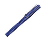 HshDUti Fountain Pen, 0.38mm Student Calligraphy Practice Smooth Writing Plastic Fine Nib Fountain Pen (Dark Blue)