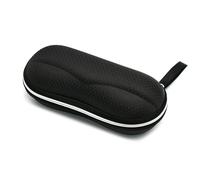 HshDUti Glasses Case, Hard Shell, Black, Neoprene/Linen, EYEGLASS_CASE, 16.75cm x 8cm 5.35cm (6.59inx3.15inx2.11in), Unisex