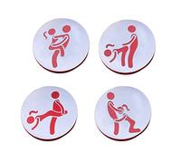 HshDUti Golf Ball Markers, 4pcs Funny Golf Ball Marker Set Novelty Golf Ball Alignment Tool Wood Golf Ball Position Markers Golf Accessories Golf Funny Gift Funny Gag Novelty Present for Golfers 4Pcs