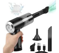HshDUti Handheld Vacuum Cordless, 9000Pa Rechargeable Portable Lightweight Mini Vacuum Cleaner, USB Car Vacuum Cleaner High Power Suction, Cleaning for Pet Hair, Car, Home, Office, Kitchen Black