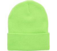 HshDUti Men's Knit Cuffed Beanie, Beanie for Men Women Slouchy Beanie Hat Soft Winter Beanies Cuff Beanie Skull Caps Knit Hats Fisherman Beanie Unisex Beanie Fluorescent Green