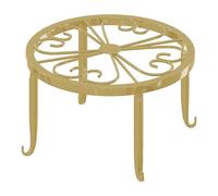 HshDUti Metal Plant Stand, Planter Support Rack, Plant Pot Stands, Planter Holder Heavy Duty, Rust Proof Iron Potted Plant Flower Pot Stand for Indoor Outdoor Garden Patio Gold