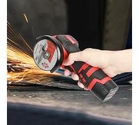HshDUti Mini Angle Grinder,18V Cordless Angle Grinder,550W Brushless Grinding Machine,Handle Electric Polishing Machine Kit with Batteries for Grinding Cutting Polishing UK