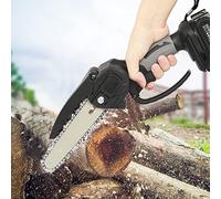 HshDUti Mini Chainsaw,6inch Electric Chainsaw, Cordless Pruning Chain Saw,One-Hand Operation Portable Battery Chainsaw for Tree Branch Wood Cutting(2 Chain,2 Battery 1500mAh Included)