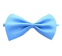 HshDUti Pet Bow Tie Lovely Dog Bow Tie with Adjustable Collar Solid Color Adjustable Dog Cat Bowknot Necktie Fit Small Medium Large Dogs Puppies Cat for Party Wedding Birthday Light Blue