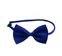 HshDUti Pet Bow Tie Lovely Dog Bow Tie with Adjustable Collar Solid Color Adjustable Dog Cat Bowknot Necktie Fit Small Medium Large Dogs Puppies Cat for Party Wedding Birthday Blue