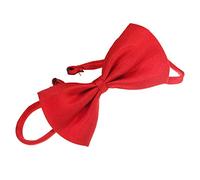 HshDUti Pet Bow Tie Lovely Dog Bow Tie with Adjustable Collar Solid Color Adjustable Dog Cat Bowknot Necktie Fit Small Medium Large Dogs Puppies Cat for Party Wedding Birthday Red