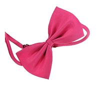 HshDUti Pet Bow Tie Lovely Dog Bow Tie with Adjustable Collar Solid Color Adjustable Dog Cat Bowknot Necktie Fit Small Medium Large Dogs Puppies Cat for Party Wedding Birthday Rose Red