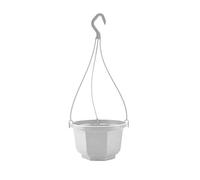 HshDUti Plastic Hanging Planter, Indoor/Outdoor Flower Pot, White