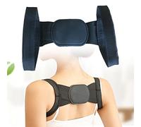 HshDUti Posture Corrector Back Brace for Men and Women, Fully Adjustable Back Straightener for Upper Spine Support, Neck Shoulder Clavicle Back Pain Relief Black