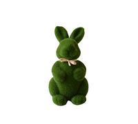 HshDUti Tables Small Artificial Grass Bunny Table Decorations Centrepiece, Moss Rabbit Figure for Easter, Kids Birthday, Mad Hatter Tea Party, Easter Rabbit Ornament Room Desktop Decoration Green S