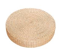 HshDUti Thicken Straw Cushion, Solid Round Seat Cushion Chair Pad Pillow Seat Soft Tatami Floor Cushion for Yoga Meditation Living Room Balcony Office Outdoor 40cm