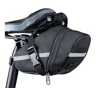 HshDUti Waterproof Bike Bag Bicycle Storage Bags Tail Tool Underseat Handlebar Bag Bike Top Tube Saddle Seat Bag, Strap-On Bike Saddle Bag Seat Bag Cycling Bag Black