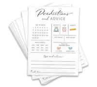 HSHEMBER 25PCS Gender Reveal Games, Gender Reveal Card, Prediction Cards with 25 Unisex Baby Shower Game Cards for Gender Reveal Party Decorations