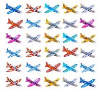 HSHEMBER 30PCS Glider Planes for Kids, Paper Planes, Plane Activities for Kids, Foam Airplane Set for Outdoor Play and Learning Games