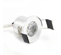 HSHHJSH LED Recessed Ceiling Lights Round Downlights Silvery/Black/White/Golden Mini Spotlights 1.5W 27mm 100V-240V Jewelry Display Ceiling Recessed Cabinet Spot Lamp