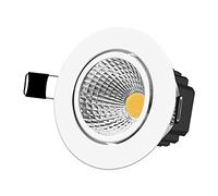 HSHHJSH Led Recessed Downlight, Super Bright Recessed LED Dimmable Downlight COB 5W 7W 10W 12W 3000K LED Ceiling Spot Light AC 110V 220V (Emitting Color : Warm White, Wattage : 12W Dimmable)