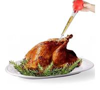 HSHQING Holiday Serving Platter Thanksgiving Turkey Serving Set - Large Ceramic Turkey Platter & Turkey Baster Injector - Perfect for Holiday Dinners