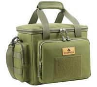 HSHRISH Lunch Bag for Men, Tactical Cooler Bag, Reusable Waterproof Leakproof Insulated Lunch Box for Adults Men Work Picnic Outdoor Camping Day trips Fishing, 13L Army green