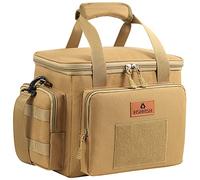 HSHRISH Lunch Bag for Men, Tactical Cooler Bag, Reusable Waterproof Leakproof Insulated Lunch Box for Adults Men Work Picnic Outdoor Camping Day Trips Fishing, 13L Brown