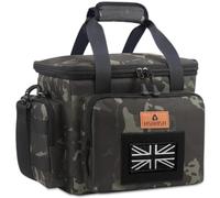 HSHRISH Lunch Bag for Men, Tactical Lunch Bag, Reusable Waterproof Leakproof Insulated Lunch Box for Adults Men Work Picnic Outdoor Day Trips Camping, 12L Camo Black Flag