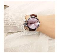 HSHTTKL Birthday Present Creative Dial Design Watch, Wrist Watch with PU Leather Strap, Clock Dial Analog Quartz Watch Girls Boys Gift Clothing Accessories
