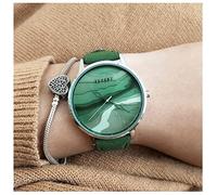HSHTTKL Birthday Present Creative Dial Design Watch, Wrist Watch with PU Leather Strap, Clock Dial Analog Quartz Watch Girls Boys Gift Clothing Accessories