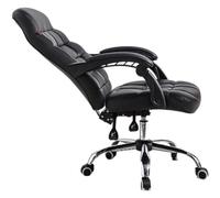 HSHTTKL PU Leather Office Chair Rotating Design Computer Chair Adjustable Height Tilt Reclining Chair Ergonomic Comfortable Desk Chair