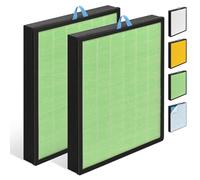 HSIAMEN Vital 200S-RF-TX Toxin Absorber Filter Compatible with Levoit Vital 200S, 2-Pack H13 True HEPA Filter, Green