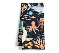 HSIASHENG Beach Coastal Kitchen Towels, Under The Sea Bathroom Decor, Nautical Dish Tea Towels, Sea Life Marine Biology Decorative Hand Towel for Bathroom Kitchen, 16x24 Inch
