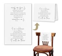 HSIASHENG In Loving Memory Wedding Chair Sign Pew Cloths Seating Placeholder - I Am in Heaven Reserved Seating - 17.7x11.8 Inches - 1 Pc