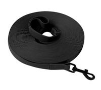 HSIGIO Training Lead for Dogs, 15m Long Line Dog Lead, Waterproof Recall Obedience Dog Training Leads, Padded Handle & D-Ring, Pet Leash for Large Medium Small Dogs, Black