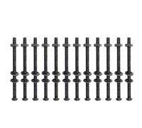 Hsioluted 12PCS High Strength Cage Screw Brake Cage Bolt Assembly for Air Brake Chambers Optional Length Spring Chamber Bolt