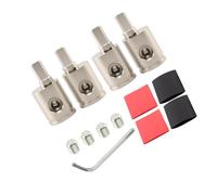Hsioluted 2Pair 0 Gauges / 4 Gauges / 8 Car Stereos Power Connectors Coppers Alloy Terminals AntiCorrosion Fast Assembly Automotive Speakers Terminals Coppers